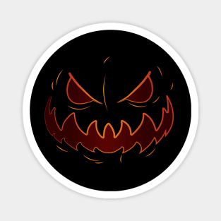 Scary Jack O Lantern – Spooky Halloween Carving Magnet